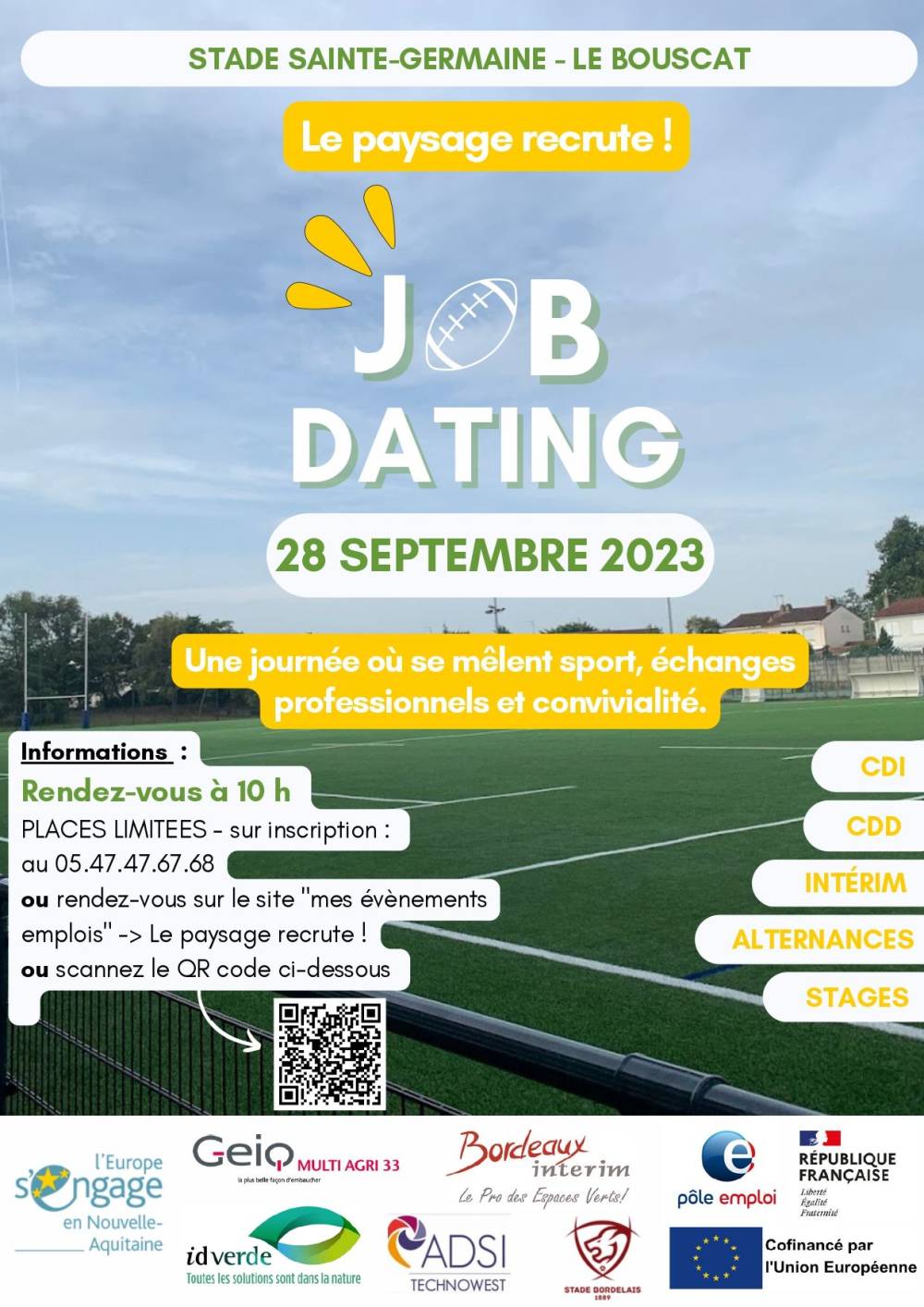 Save the date - job dating "Le paysage recrute!"